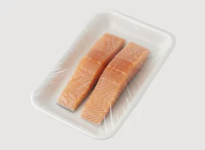 Salmon Portions in a Tray